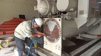 Tẩy cặn Chiller tại khu công nghiệp Yên Phong Bắc Ninh